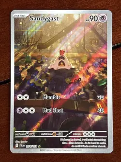 Pokemon Paldea Evolved Sandygast 214/193 Illustration Rare Holo - Image 1