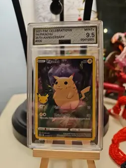 Pikachu - Full Art (2021 Pokemon Celebrations - 25th Anniversary) - AGS 9.5 MINT - Image 1