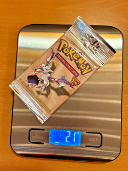 Pokemon Vintage Fossil Booster Pack Long Crimp 21g FACTORY SEALED WOTC - Image 1