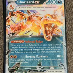 Pokemon TCG Charizard ex SV03: Obsidian Flames 125/197 Holo Double Rare - Image 2