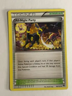 Pokemon TCG BREAKpoint All Night Party 96/122 Moderately Played - Image 1