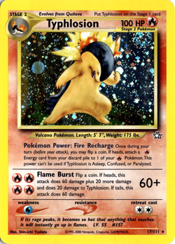 Typhlosion 17/111 Pokemon Neo Genesis Holo Rare LP - Image 1