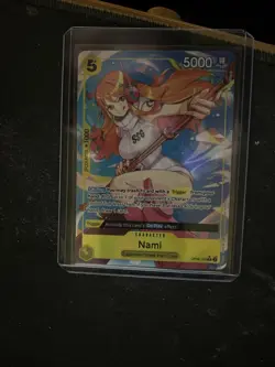 Nami Parallel one piece trading card - Image 1