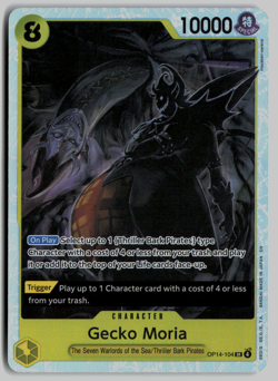 One Piece OP14 The Azure Sea's Seven - Gecko Moria SR OP14-104 - Image 1