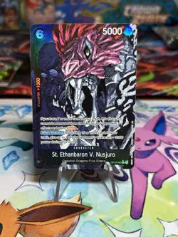 St. Ethanbaron V. Nusjuro Alt Art OP13-080 Carrying On His Will One Piece TCG NM - Image 1