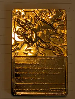 1999 Burger King Pokemon Trading Card 23k Gold Plated Charizard - Image 4