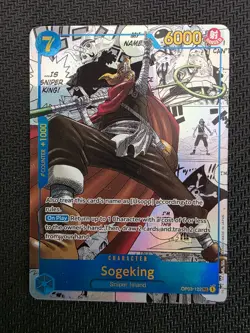 One Piece Card Game Sogeking OP03-122 SEC Manga Rare Pillars of Strength Alt Art - Image 1