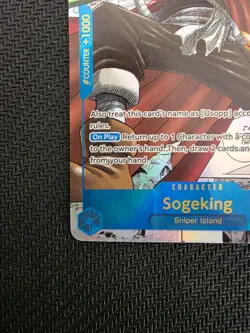 One Piece Card Game Sogeking OP03-122 SEC Manga Rare Pillars of Strength Alt Art - Image 4