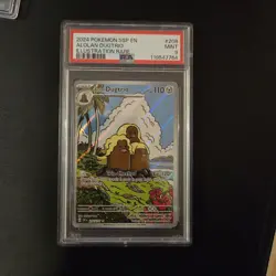 Pokemon Card - Alolan Dugtrio 208/191 Illustration Rare Surging Sparks PSA 9 - Image 1