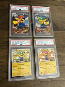 2016 Pokemon Japanese Mario Luigi Pikachu XY Promo PSA Sequential 4-Card Set 🔥 - Image 2