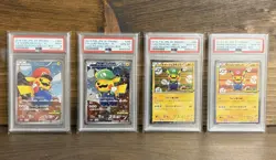 2016 Pokemon Japanese Mario Luigi Pikachu XY Promo PSA Sequential 4-Card Set 🔥 - Image 4