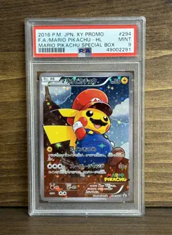 2016 Pokemon Japanese Mario Luigi Pikachu XY Promo PSA Sequential 4-Card Set 🔥 - Image 5