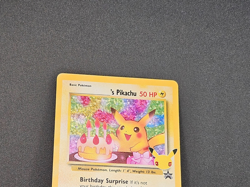 Pokemon TCG Birthday Pikachu 24 Black Star Promo Celebrations Holo Rare Card - Image 2