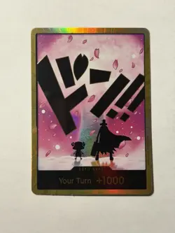 One Piece TCG Gold Parallel DON!! Card Chopper PRB-02 English Edition - Image 1