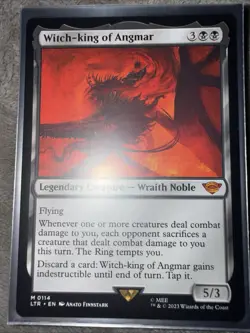 MTG - Witch-king of Angmar - Legendary Creature - LTR 114 - Mythic - NM - Image 1
