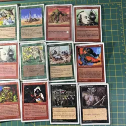 Lot of 24 Magic The Gathering/MTG 1995 Fourth Fifth Edition HEAVILY PLAYPLAYED - Image 4