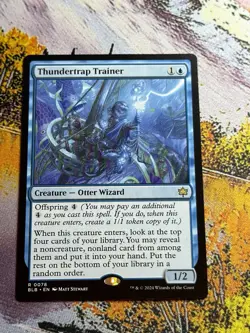 2024 Bloomburrow Thundertrap Trainer MTG / Magic the Gathering #78 - Image 1