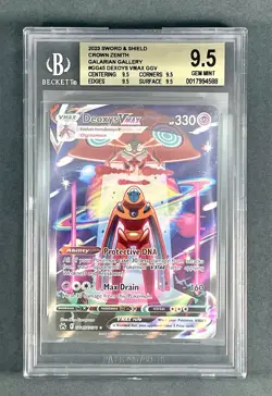 2023 Pokemon Deoxys VMAX #GG45/GG70 Crown Zenith Full Art BGS 9.5 GEM MINT - Image 1