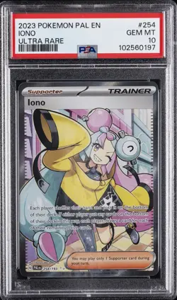 2023 POKEMON PAL EN-PALDEA EVOLVED ULTRA RARE #254 IONO PSA 10 - Image 1