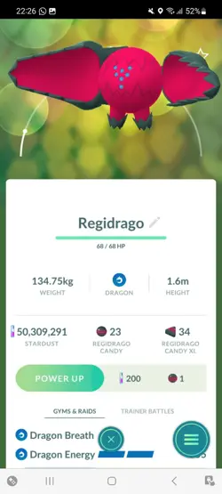 Pokemon Go Legendary Regidrago ( Low CP ) - Image 2