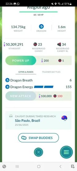 Pokemon Go Legendary Regidrago ( Low CP ) - Image 3