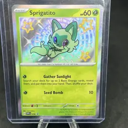 1x Pokemon Sprigatito SVP 076 Black Star Promo Holo NM/M - Image 1