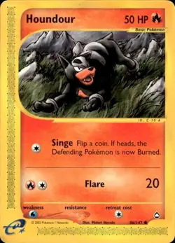Vintage Wotc Pokemon Houndour (86) Aquapolis 086/147 Light Play LP - Image 1