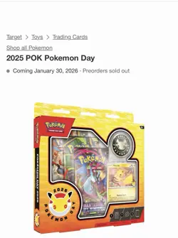 Pokemon TCG: Pokemon Day 2026 Collection PREORDER New Sealed - Image 1