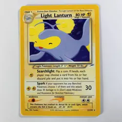 2002 Pokemon Neo Destiny Light Lanturn Rare Unlimited 23/105 WOTC Near-Mint - Image 1