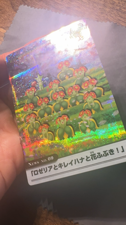 The Pokemon Weekly Roselia and Bellossom No. 9 Holo Carddass ZUKAN. - Image 2