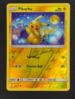 Pikachu Reverse Holo 56 Pokemon Unified Minds 2019 NM 🔥🔥🔥 - Image 1