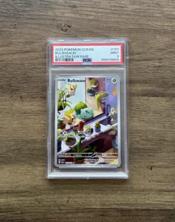 Pokemon TCG Bulbasaur Stellar Crown 143/142 | Illustration Rare | PSA 9 - Image 1