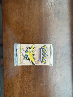 Pokemon TCG 1999 1st Edition Fossil Booster Pack Zapdos Art WOTC Factory Sealed - Image 1