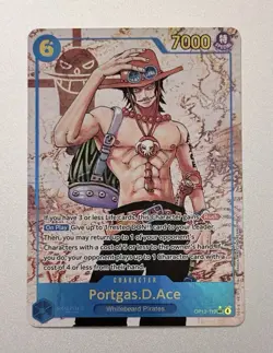 One Piece TCG Portgas D Ace SEC Parallel OP13-119 Carrying On His Will English - Image 1