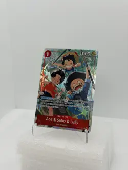Ace & Sabo & Luffy OP13-007 NM - SR AA - One Piece Carrying On His Will - Image 1