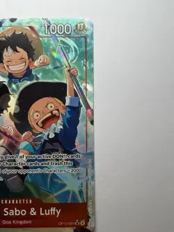 Ace & Sabo & Luffy OP13-007 NM - SR AA - One Piece Carrying On His Will - Image 5