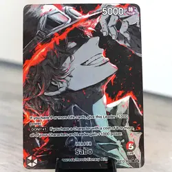 Sabo - Custom One Piece Leader Holo - OP13-004 Carrying On His Will - Image 2