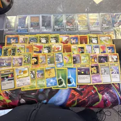 47 x Pokemon Cards Wotc Vintage Card Bundle Jungle Fossil etc played with - Image 1