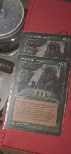 Italian MTG Legends Sylvan Library LEG Magic The Gathering Card - Image 1