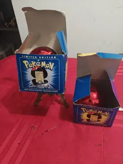 Two 23K Gold Plated PIKACHU Trading Cards 1999 Burger King Pokemon - Image 1