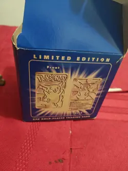 Two 23K Gold Plated PIKACHU Trading Cards 1999 Burger King Pokemon - Image 2
