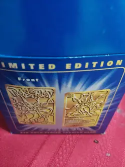Two 23K Gold Plated PIKACHU Trading Cards 1999 Burger King Pokemon - Image 3