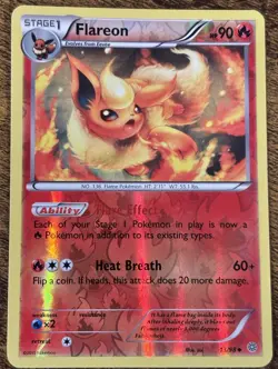 Flareon 13/98 Reverse Holo Ancient Origins Uncommon Pokemon Card - Image 1