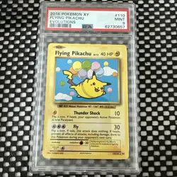 Flying Pikachu - 110/108 - Evolutions - PSA 9 - Rare - Pokemon Card - Image 1