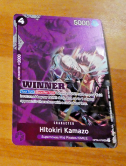 ONE PIECE ENGLISH CARD RARE WINNER GAME CARTE HOLO KAMAZO OP06-076 EN NM - Image 1