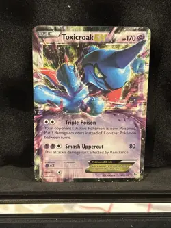 Toxicroak Ex - 41/106 - Pokemon Flashfire XY Ultra Rare Card LP/MP - Image 1