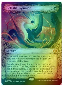 Celestial Reunion - Foil - Showcase Lorwyn Eclipsed MTG - Image 1