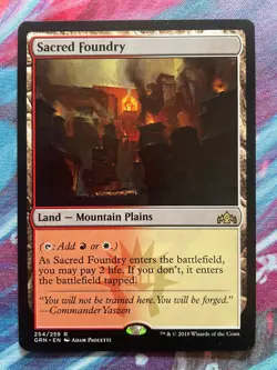 MTG Sacred Foundry [NM] Guilds of Ravnica - Image 1
