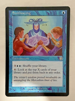 1x Soothsaying Mercadian Masques MTG Magic the Gathering LP - Image 1