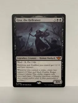 MTG Gisa, the Hellraiser Normal NM Outlaws of Thunder Junction OTJ Magic 89 - Image 1